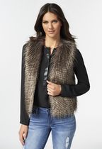 The Faux Fur Vest Clothing in Multi - Get great deals at JustFab
