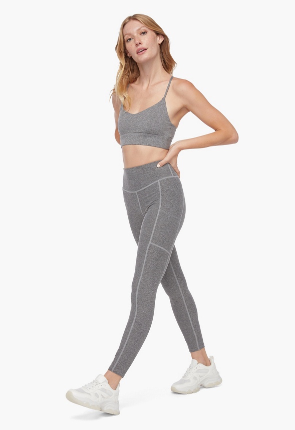 High-Waisted Shape And Sculpt Pocket Leggings Clothing in DARK