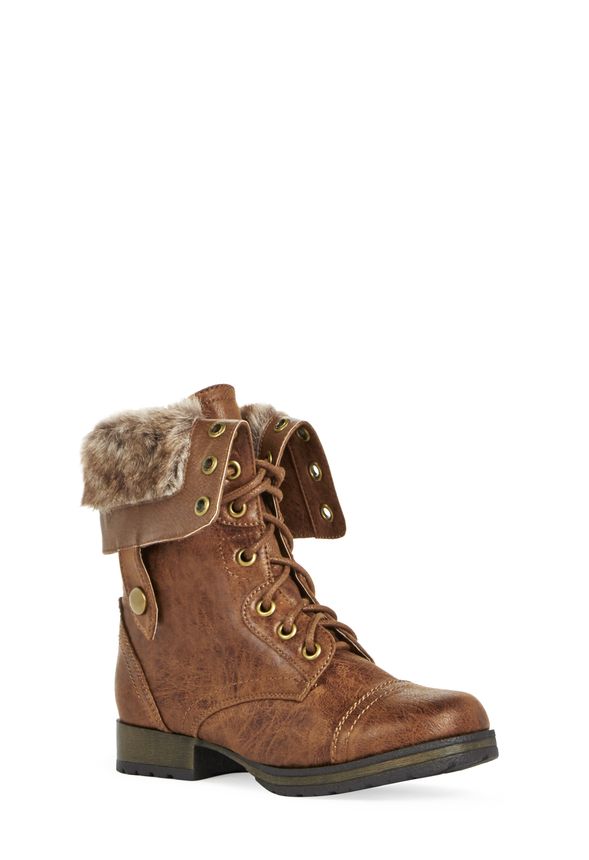 rhona platform boots in tan