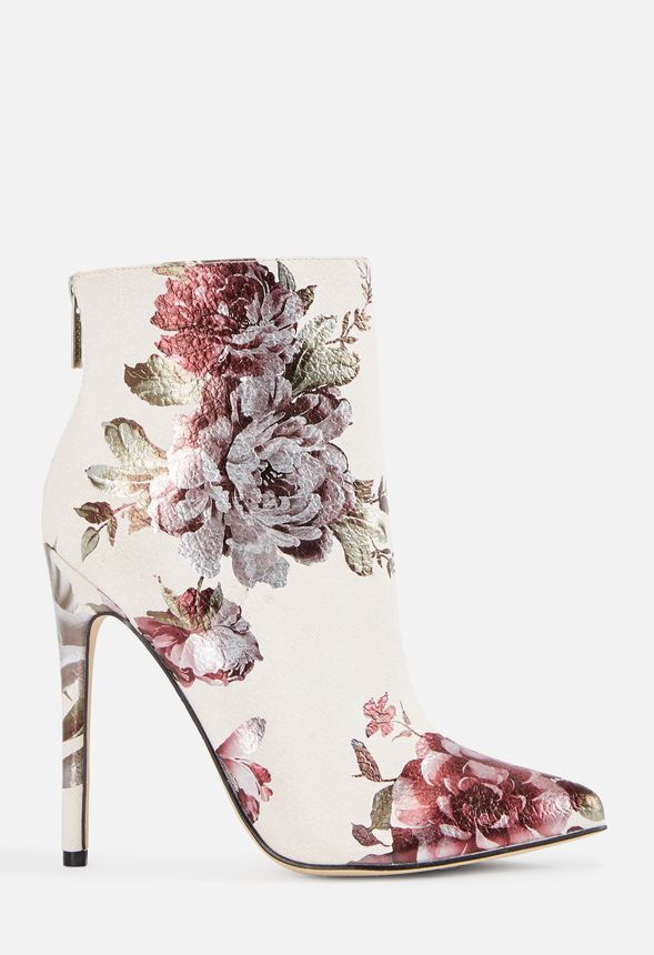 Madelina Ankle Boot Shoes in Floral 