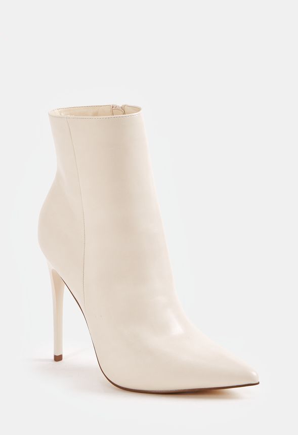 White store bootie shoes