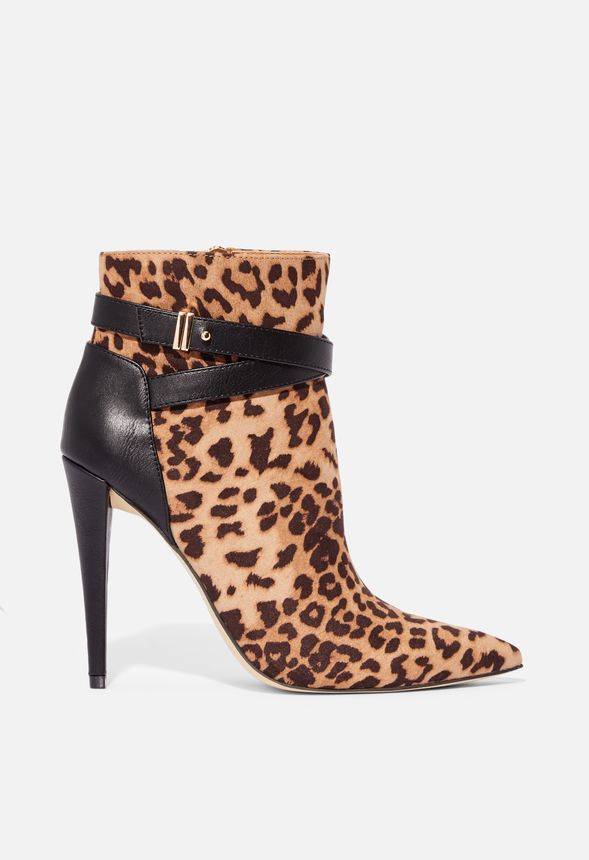 Chloelle Spitze Stiefelette Schuhe In Leopard Gunstig Online Kaufen Im Justfab Shop Deutschland