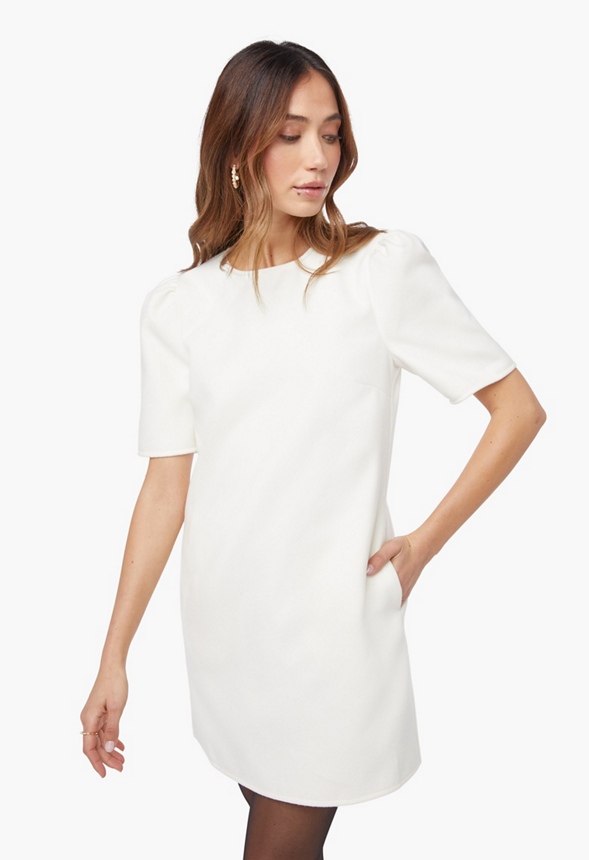 A-Line Mini Dress Clothing in Cream ...