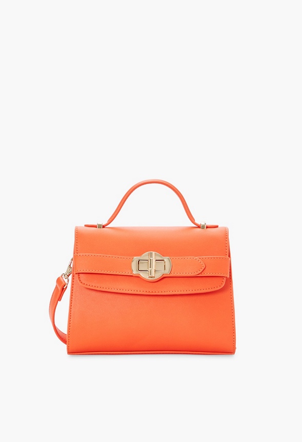 Mini Flap Crossbody Bag i Orange - Shop fabelagtige deals hos JustFab