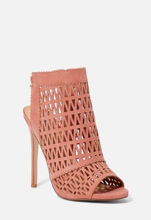 Robyn zehenfreie Sandalen mit Cutouts Schuhe in Blush Can't Look Away Cutout Heeled Sandal Schuhe in blush