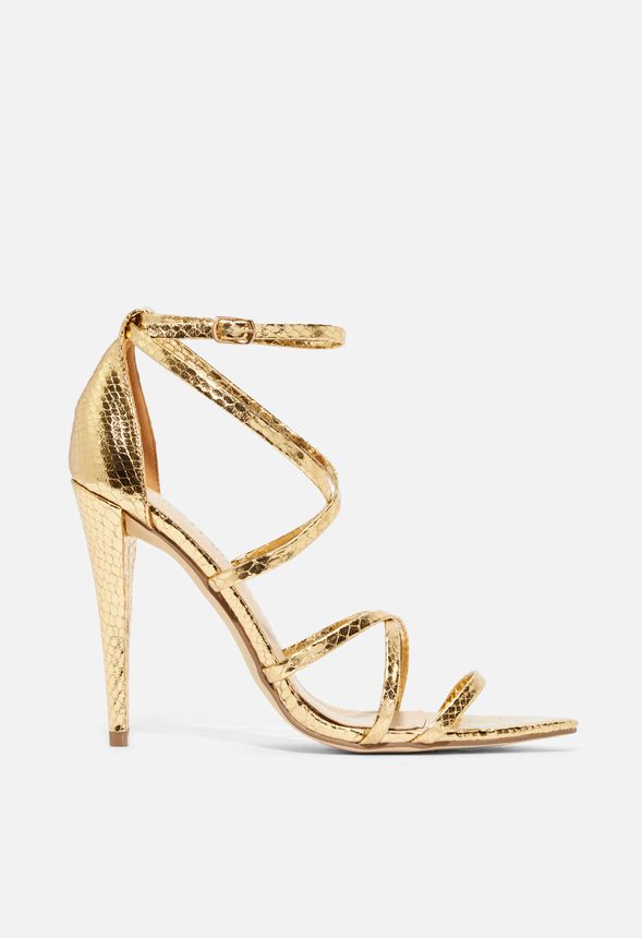 Justfab best sale gold heels