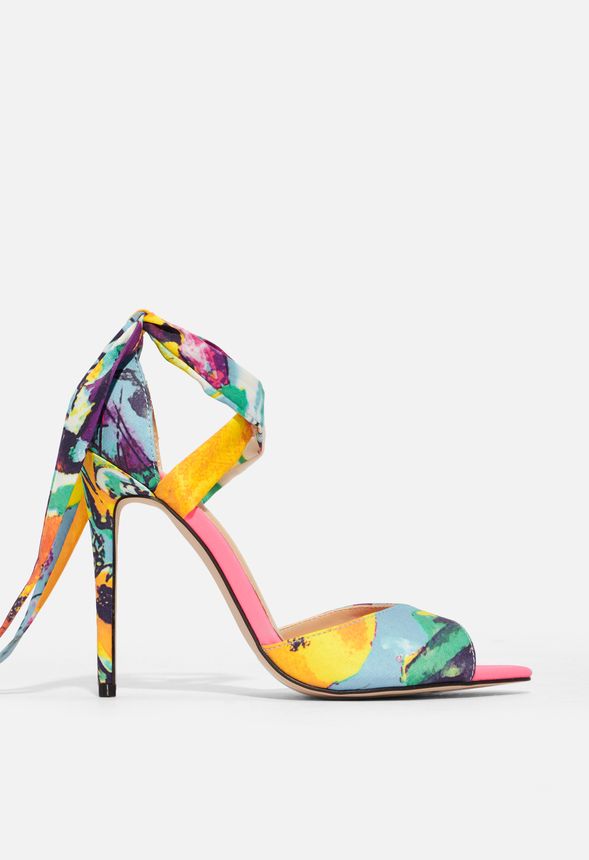 Zapatos Sandalias de tacón Ambelin en Multicolor Envío gratuito en JustFab