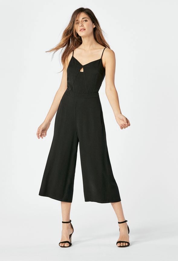 Culotte Jumpsuit Clothing in Black - Get great deals at JustFab