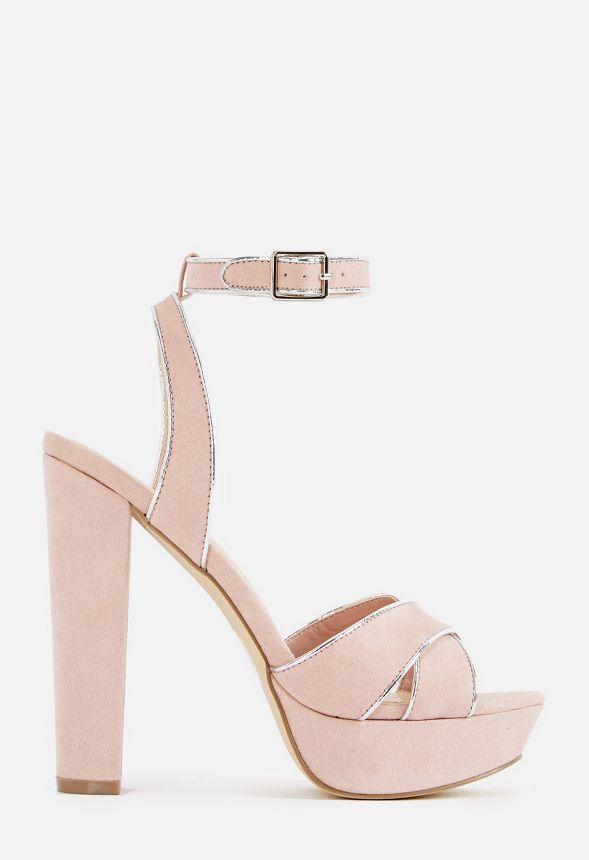 Maddelena Platform Sandal Schuhe in Blush günstig online Can't Look Away Cutout Heeled Sandal Schuhe in blush