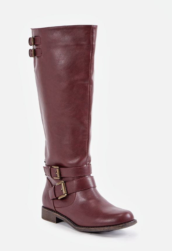 Justfab cheap burgundy booties