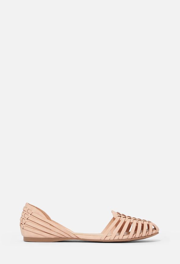 Lucita Woven Flat Shoes in Blush - Get 
