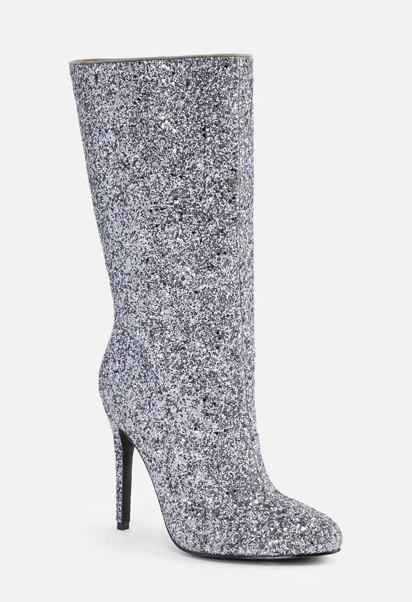 justfab silver boots