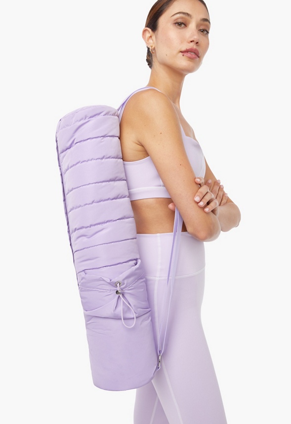 Quilted Yoga Mat Bag Bags & Accessories in Pastel Lilac - Get