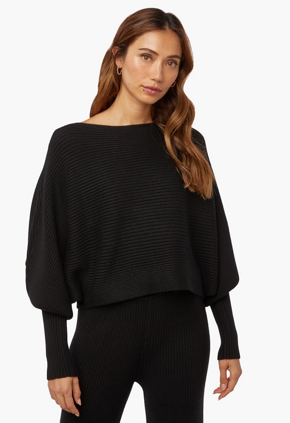 Blouson Sleeve Jumper Clothing in Black - Get great deals at JustFab