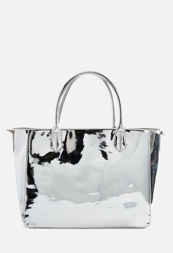 Silver Mirror Tote Bag - Priddy Cool