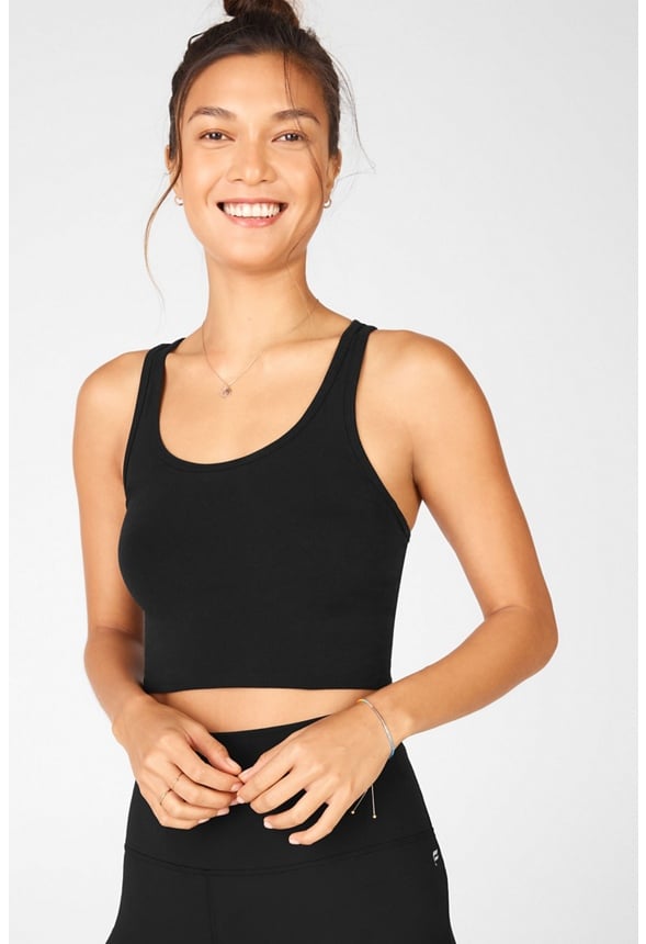 Fabletics Rylee SculptKnit Tank Top Clothing in Black Get great deals