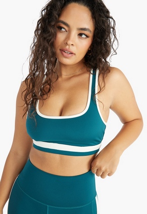 Contrast Racerback Sporta Bra