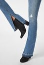 Side Slit Boot Cut Jeans