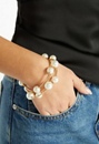 3-Pack Elena Spaced Pearl Stretch Bracelets