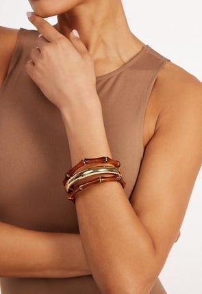 Coco Mix Metal And Resin Bangles Pack