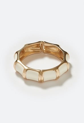 Alani Enameled Hinged Bangle