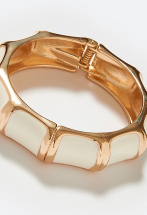 Alani Enameled Hinged Bangle
