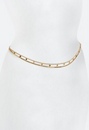 2-Rows Jane Fine Chains Belly Chain With Crystals