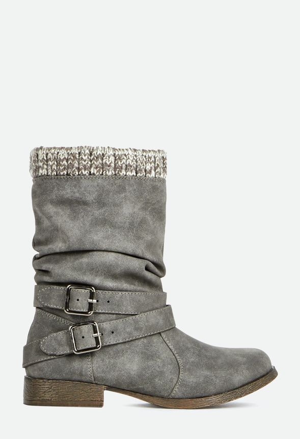 Justfab grey boots Clearance