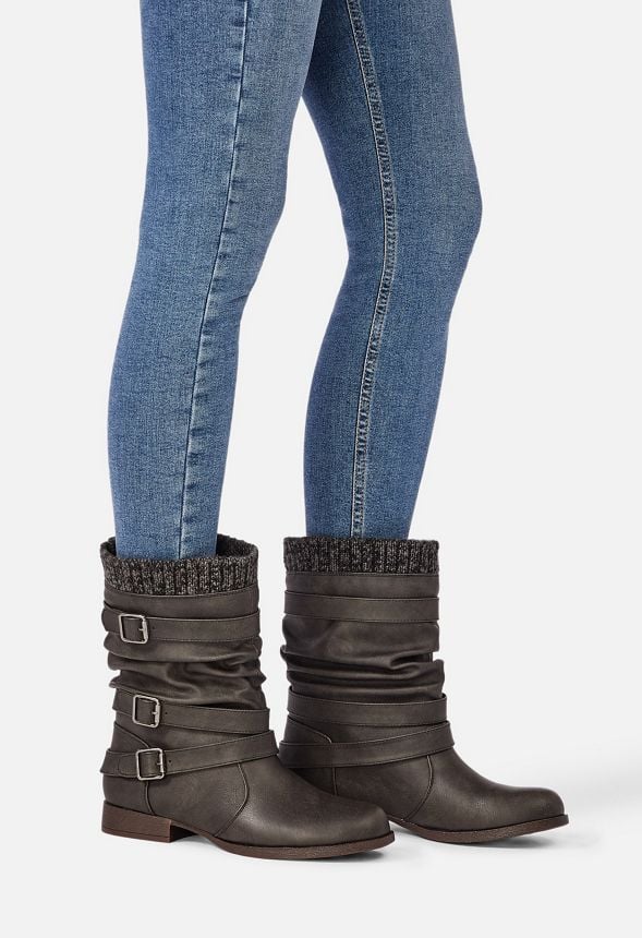 Justfab sweater cuff sales boots