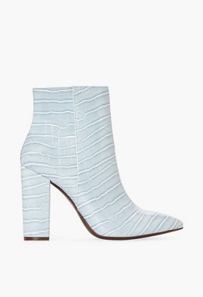 rosamund block heel bootie justfab
