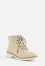 Raye Sweater Cuff Lace-Up Ankle Boot