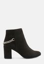 Mariah Block Heel Chain Bootie