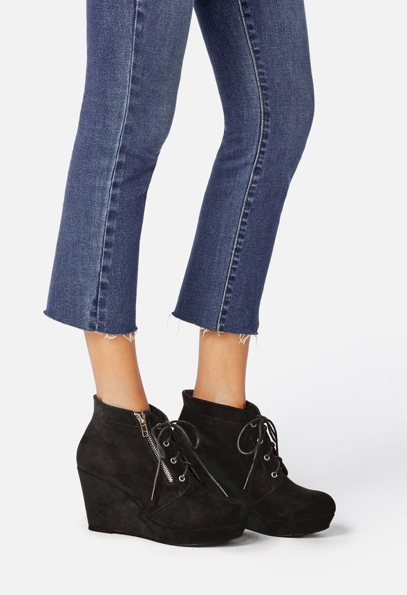 Ofelia Wedge Lace-Up Ankle Boot Shoes 