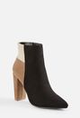 Loriann Color block Heeled Ankle Boot