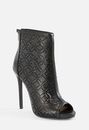 Kristin Perforated Open Toe Ankle Boot