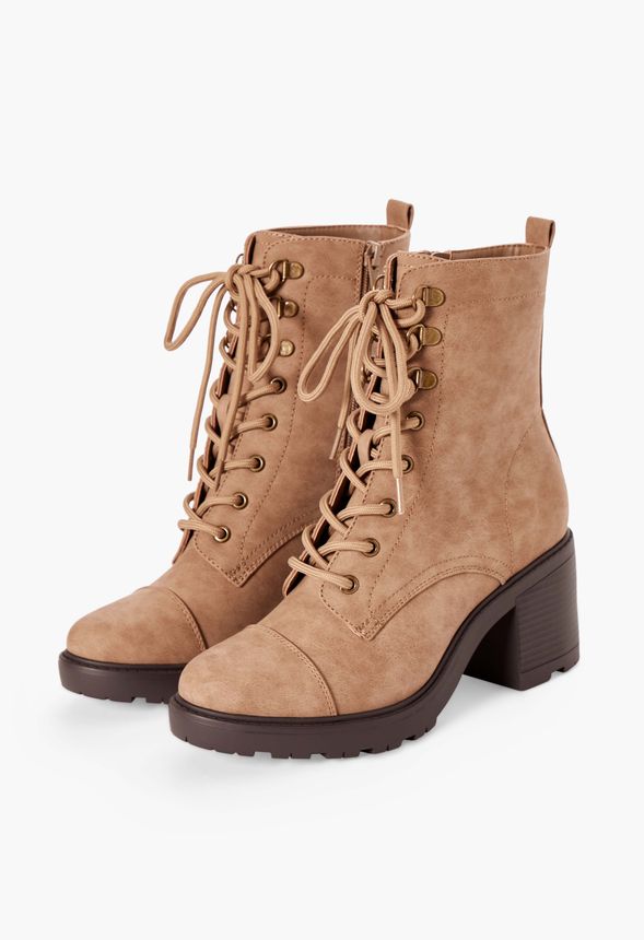 syd lace up heeled boot