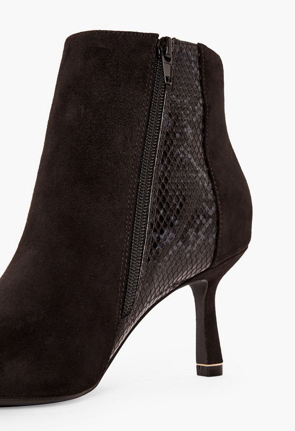 Jade Side Zip Heeled Ankle Boot