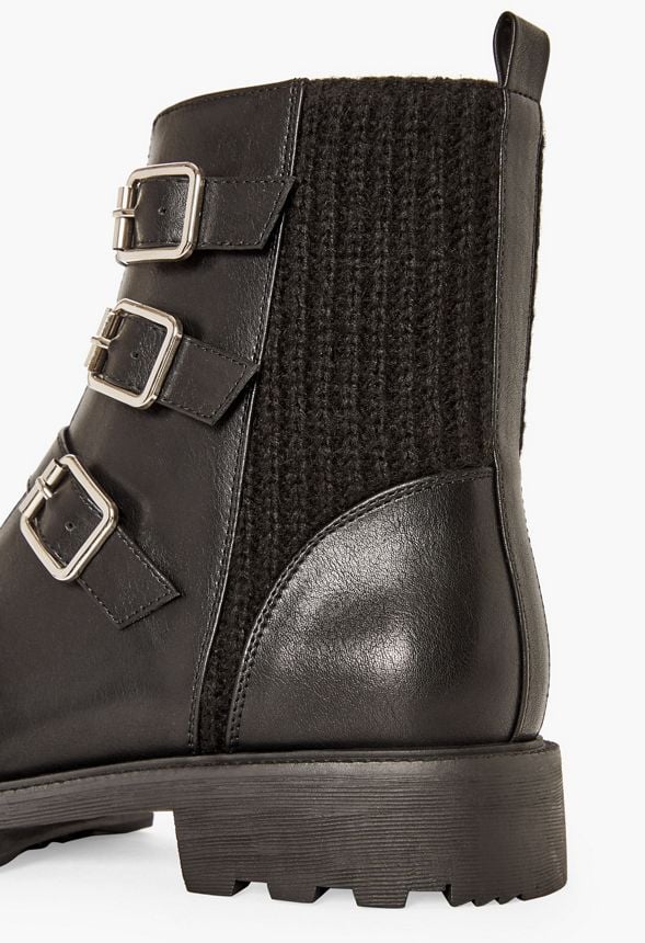 Ariela Buckled Flat Bootie