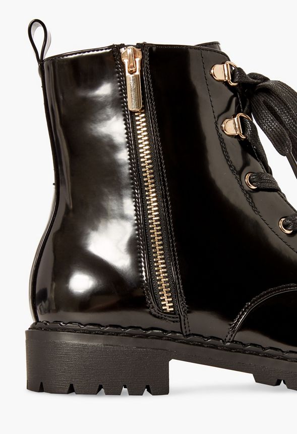 Don't Let Me Go Zip Up Combat Boot