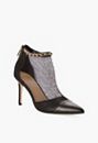 Taliah Fishnet Heeled Bootie