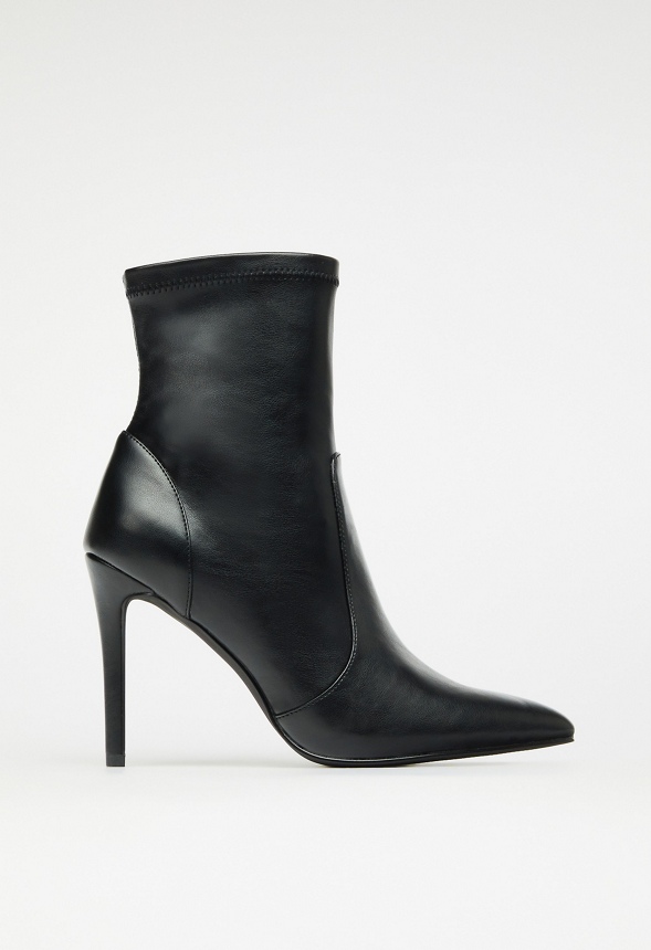 Shanae Stiletto Ankle Boot Shoes in Black - Get great deals at JustFab