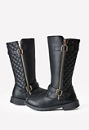 FabKids Quilted Tall Moto Boots