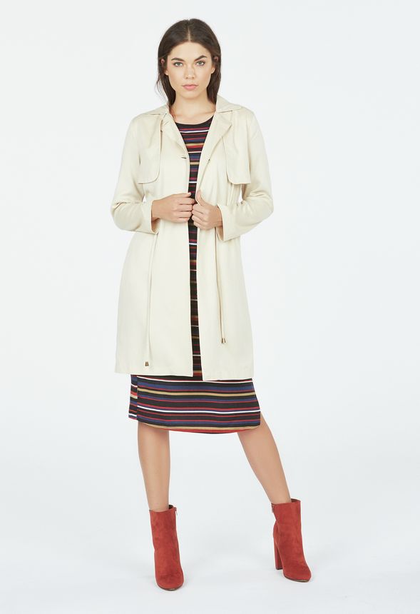 Button Front Trench