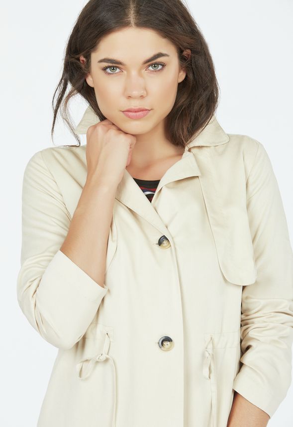 Button Front Trench
