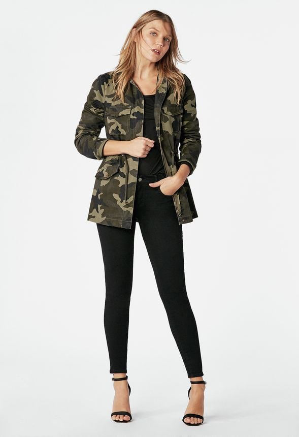 Justfab sale camo jacket