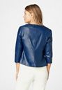 3/4 Sleeve Faux Leather Jacket