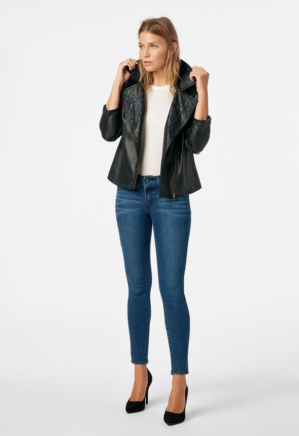 V tements Perfecto brod en Noir Livraison gratuite sur JustFab