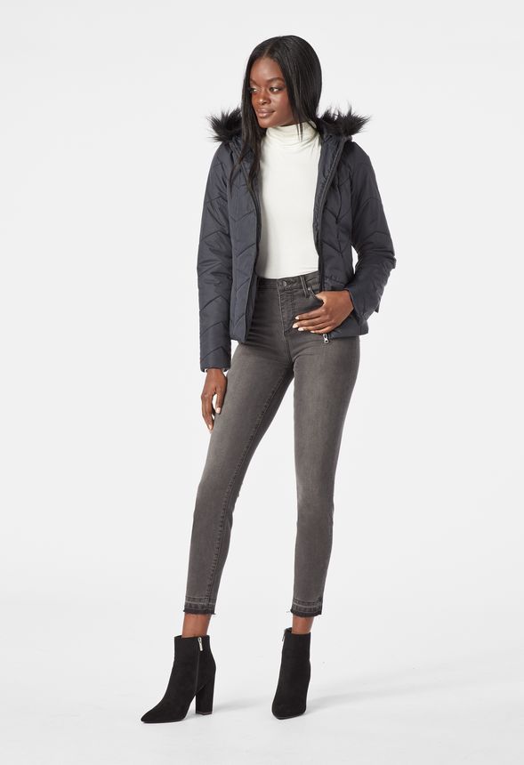 Chevron Puffer Jacket