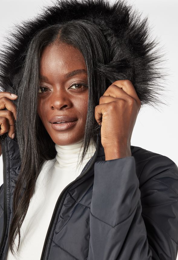 Chevron Puffer Jacket