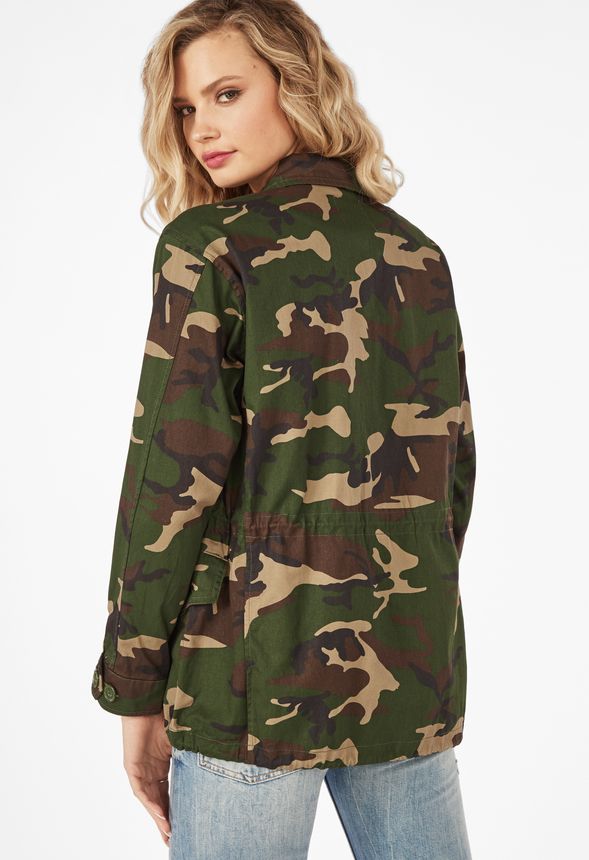 Utility Jacket Clothing in CAMO PRINT - Get great deals at JustFab
